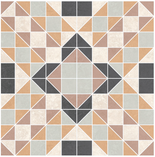 Плитка Allore Group Kompas Mosaic 45 F\DEC P NR Mat 47х47 см